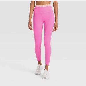 Women's High-Rise Scallop Leggings - JoyLab XXS